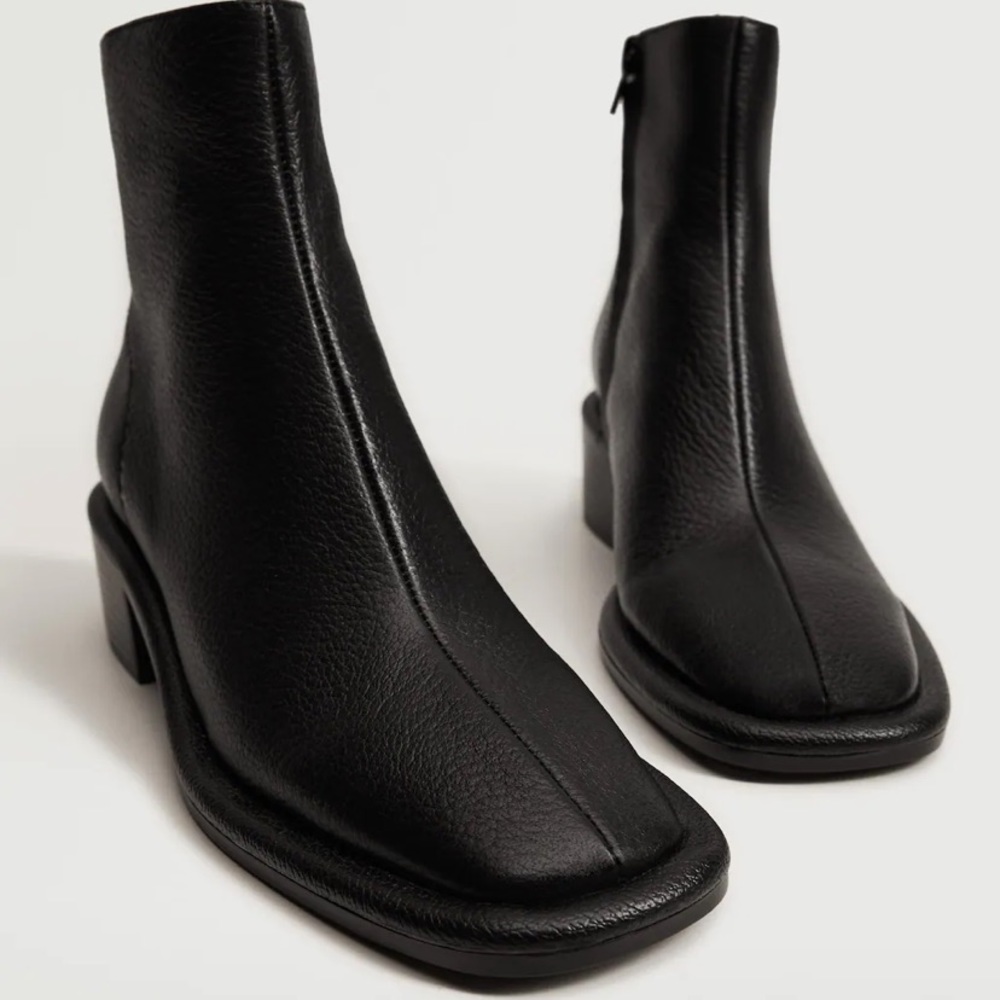 Mango west-side zip leather boots